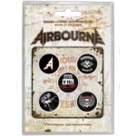 AIRBOURNE BUTTON BADGE PACK: BONESHAKER