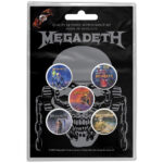 MEGADETH BUTTON BADGE PACK: VIC RATTLEHEAD