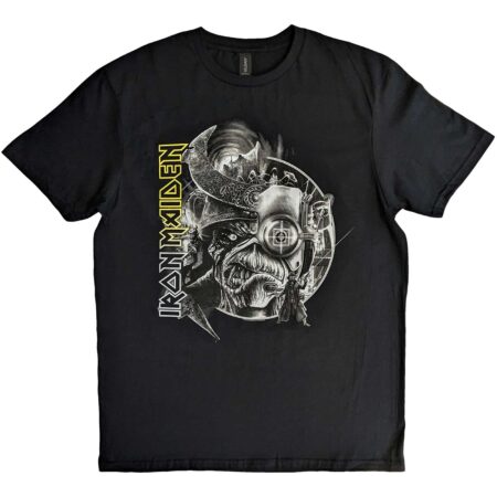 IRON MAIDEN UNISEX T-SHIRT: THE FUTURE PAST TOUR '23 GREYSCALE