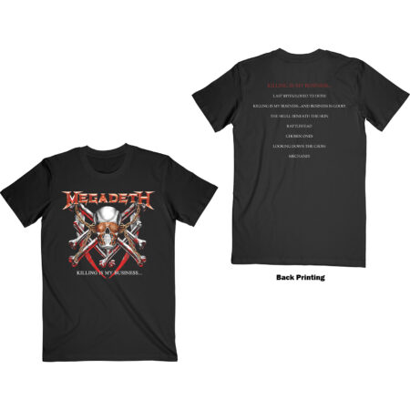 MEGADETH UNISEX T-SHIRT: KILLING IS MY BUSINESS