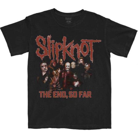 SLIPKNOT UNISEX T-SHIRT: THE END, SO FAR GROUP PHOTO