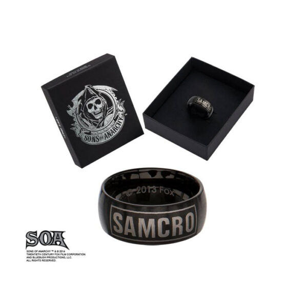 SONS OF ANARCHY Δαχτυλίδι – Samcro Logo Black
