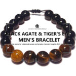 Gemstone Bracelet - Black Agate and Tiger's Eye